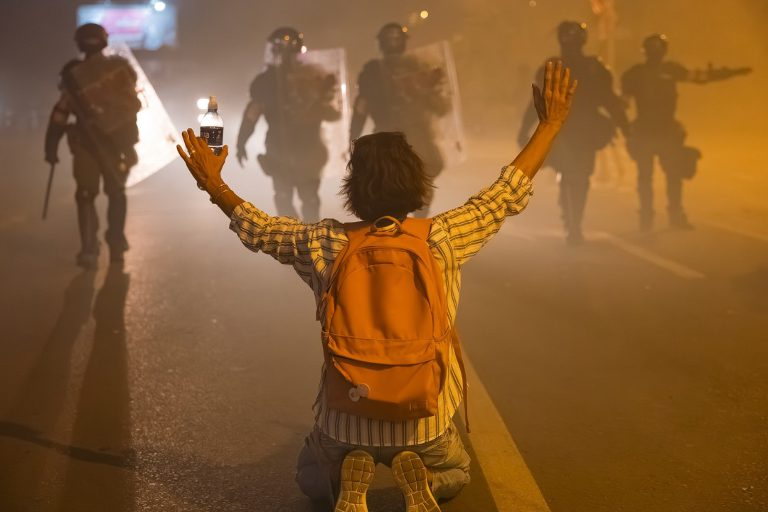 Intervencija policije u Novom Sadu 5. septembra 2025. (foto: Gavrilo Andrić)
