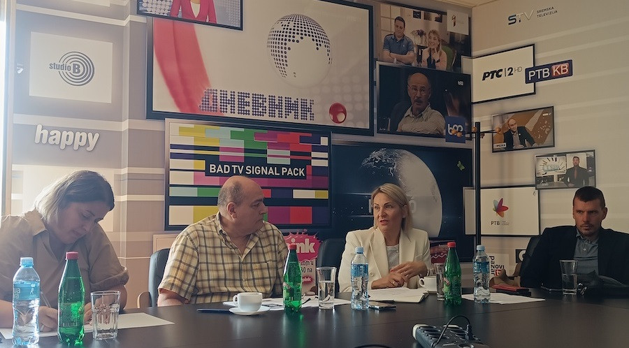Predstavnici REM-a, MIT-a i MUP-a (foto: Una Grekulović / Cenzolovka)